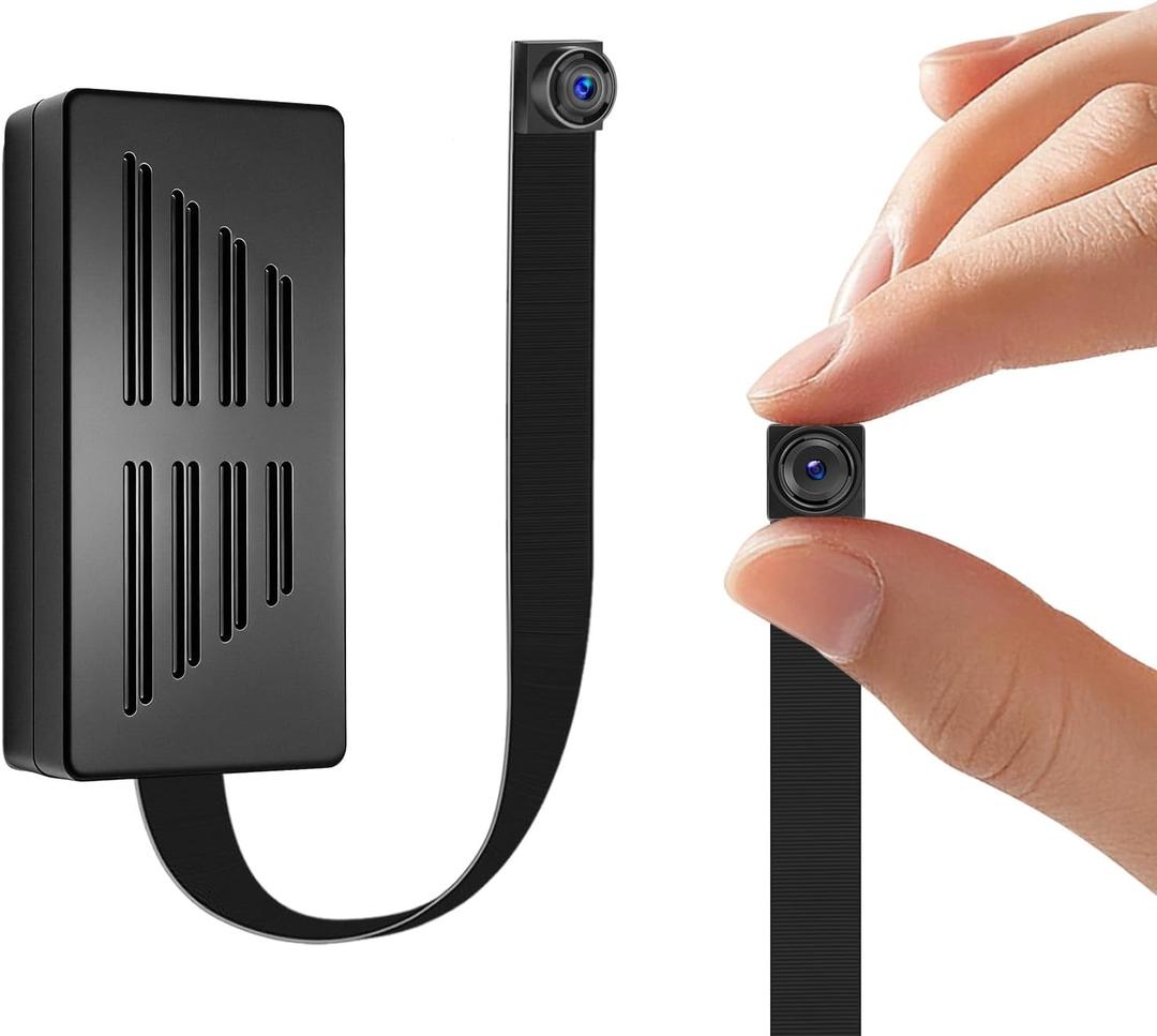 VHLTTYV 1080P Mini Video Camera,64GB Portable Nanny Video Cam with Motion Detection for Home, Office and Outdoor Security Camera