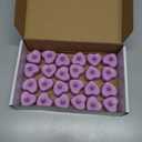 Amagic 2000 Pieces Pink Artificial Rose Petals with 24 Pink Heart LED Tea Lights, Rose Petals and Candles Set for Proposal, Anniversary, Romantic Night, Wedding Decor
