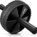 Vinsguir Ab Roller Wheel - Ab Workout Equipment for Difficult Abdominal & Core Strength Training, Home Gym Fitness Equipment, Exercise Wheel for Men Women (Black)