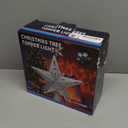 DG-Direct Christmas Tree Topper Lighted Star [Silver], 3D Hollow Sparkling Star Christmas Tree Topper with Rotating Magic Cool White Snowflake Projector for Christmas Tree Ornament (Silver)