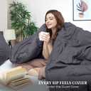 Utopia Bedding Duvet Cover Queen Size - 3 Piece with Zipper Closure - 1 Comforter Cover 90X90 Inches & 2 Pillow Shams 20X26 Inches (Grey) Comforter Not Included