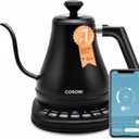 COSORI Electric Gooseneck Kettle Smart Bluetooth with Variable Temperature Control, Pour Over Coffee & Tea Maker, 100% Stainless Steel, Quick Heating, Matte Black (0.8 Quarts)