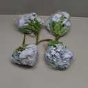 ASTRYAS Artificial Flowers, 4Pcs Blue Artificial Peonies Fake Peony Silk Hydrangeas for Decoration Faux Flower Arrangements for Home Decor Wedding Party (Light Blue)