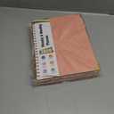 4 x 2026 Planner, Hardcover Leather Weekly and Monthly Planner, January 2026 - December 2026, Spiral Yearly Agenda Organizer Book 2026 with Tabs, Daily Calendar Planners for School Work Home, A4 (8.5" x 11"), Pink