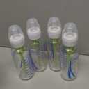 Dr. Brown's Anti-Colic Options+ Narrow Glass Baby Bottle with Level 1 Slow Flow Nipple, BPA-Free, 8 oz/250 mL, 0m+, 4-Pack 