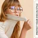 2 x livho Vintage Aviator Blue Light Blocking Glasses, Fashion Oversized Frames with UV Protection Coating, Unisex Design (*Tortoise)