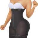 YIANNA Tummy Control Shapewear for Women Strapless Fajas Colombianas Body Shaper Shorts Butt Lifter with Zipper Crotch (XL)
