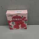 SupBri LED Candles, 4Pack Battery Operated Candles with Rose Light Halo, Romantic Flameless Pillar Candles for Valentines Halloween Decorations (Purple, D 2.5" x H 7.2")