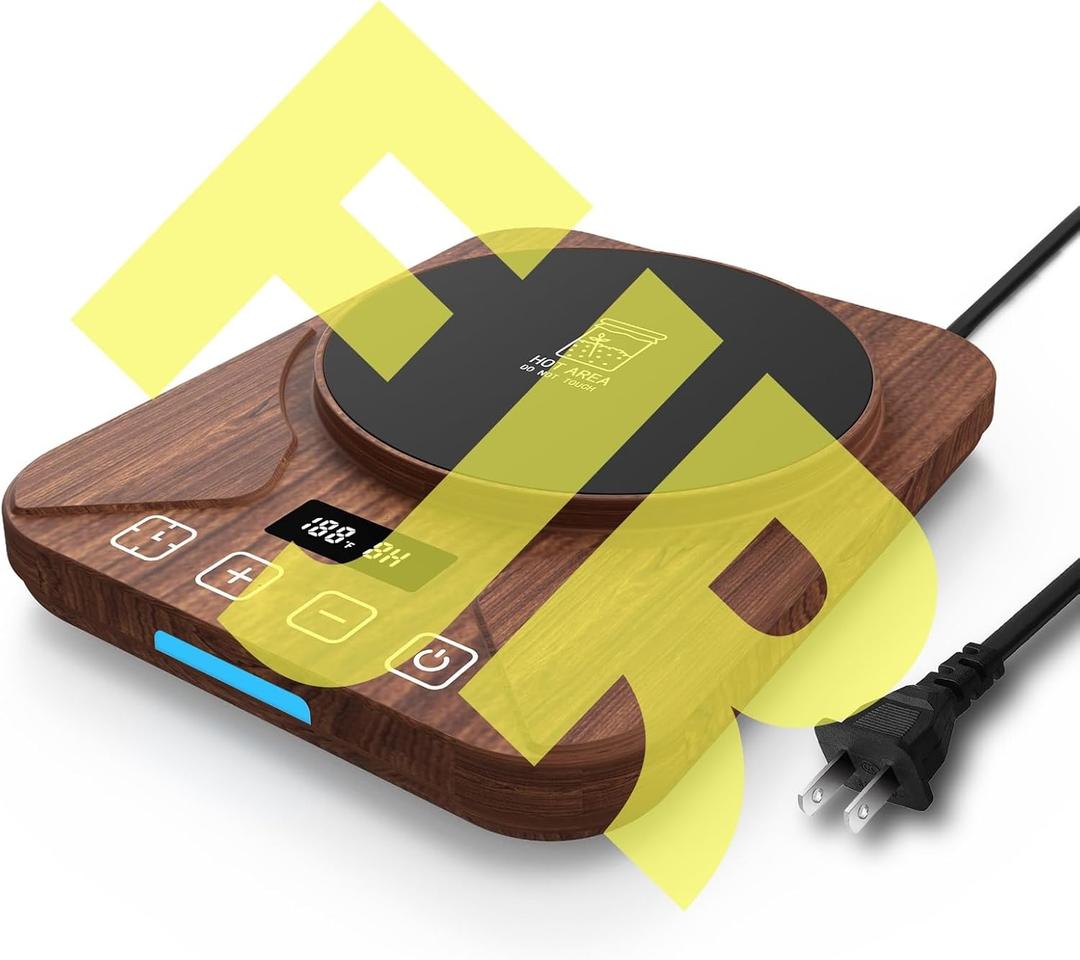 Sourdough Starter Warmer Mat - 24H Timer - Precise 1F Thermostat Control (70-100F) - Smart Memory Warming On/Off - Fits Jars Up to 40oz - Perfect for Home Baking (Brown)