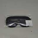 Alaska Bear Sleep Mask Silk Eye Cover with Shaped Padding for Pressure-Free Sleeping, Foam Insert, Upgrade Contour Over Conventional Flat Satin Eye Masks, Machine Washable (Black_padded)