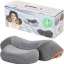 3-in-1 Rechargeable Neck Massager Pillow with Heating & Traction, Deep Tissue Pain Relief, Shoulder & Neck Hump Corrector for Men Women, Gifts for Family and Friends (Dark Gray)