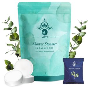 Eucalyptus Shower Steamers 18 Pack XL, Shower Steamer Aromatherapy, Shower Bombs with Essential Oils-Self Care & Birthday Gifts for Women and Men, Unique Gifts for Dad, Mother and Wife
