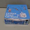 Interactive Cat Toys for Indoor Cats - Automatic Flying Bird Feather Toy, USB Rechargeable Electric Cat Teaser with Sticky Suction Base, Smart Motion Activated Self-Play Enrichment Toy for Bored Cats