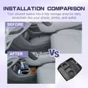 RUNROAD Center Console Cup Holder Compatible with 2026 Hyundai Palisade Accessories, Center Console Organizer Armrest Tray for Palisade Lower Drink Bottle Cup Holder Tray