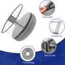 BARKLESS Inflatable Dog Cone, Soft Dog Donut Collar After Surgery, 2-in-1 Inflatable Collar with Detachable Anti-Licking Shield, Patented Donut Cone to Stop Licking Wounds (M (Neck: 8"-11"), Grey)