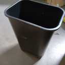Rubbermaid Commercial Products Deskside Wastebasket/Trash Can, 10.25-Gallon/41-Quart, Black, Plastic, Garbage Can for Home/Office, Fits Under Desk/Sink/Cabinet, Pack of 12