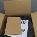 10L0L 4 Passenger Golf Cart Driving Enclosure for Club Car Precedent/Onward/Tempo with Extended Roof 94.5", 4-Sided Clear Window 600D Rain Cover All Weather Windproof Waterproof, Black