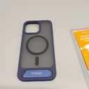 TORRAS for iPhone 15 Pro Max Case Translucent Blue | Strong Magnetic & Seamless Stand, Fit for MagSafe, Military-Grade Drop Protection, Sturdy Adjustable Built-in Kickstand, Slim Matte Finish