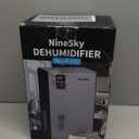 NineSky Dehumidifier,98 OZ Dehumidifiers for Home,(1100 sq.ft) Dehumidifiers for Basement Bathroom Bedroom with Auto Shut Off, Switchable 7 Colors Light(Gray)