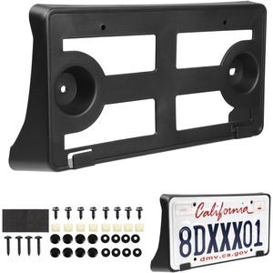 License Plate Frame Fit for 2018-2023 Ford Mustang Front License Plate Frame Black Car Accessories Replacement JR3Z17A385AA (FR3Z17A385AA)