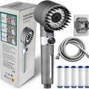 Ion Drops Filtered Showerhead with Hose - Handheld Shower Head for Enhanced Water Ionization
