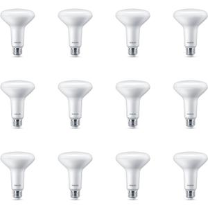 Philips LED Flicker-Free Frosted Dimmable BR30 Light Bulb - EyeComfort Technology - 650 Lumen - Soft White (2700K) - 7.2W=65W - E26 Base - Basic LED Old Version - Indoor - 12-Pack