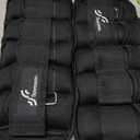 Sportneer Adjustable Ankle Weights Set - 1 Pair (2-10 lbs) Removable Sandbags for Women & Men, Comfortable Neoprene Leg Weights for Walking, Running, Pilates, Yoga, Home Workout & Physical Therapy (Black)