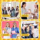Gejoy 25 Pcs Mini Rubber Toys Positive Gifts Mini Decorations and Encouragement Birthday Motivational Gifts for Colleague Staff Teacher (Bee)