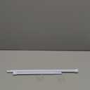 MEXAU 1Pcs Spring Tension Curtain Rod 26-39 inch Spring Tension Rods White Tension Rods Adjustable Spring Rod Extendable Tension Rod For Kitchen, Bathroom, Window, Bookshelf,Closet, White
