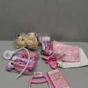 Meland Toy Doctor Kit for Girls, Pretend Play Toy Doctor Set with Dog , Carrying Bag, Stethoscope & Dress Up Costume Gift for Kids Toddlers Ages 3 4 5 6 Year Old for Role Play