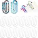 12 Pcs Sublimation Paper Clips Jumbo Blanks, 4x2 Inch Acrylic Sublimation Paperclips Blanks Large, Personalized Paper Clips for Crafts, Gifts, Home, Office, School Use