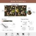 Woodland Rabbit Peel and Stick Wallpaper, Forest Animal Wallpaper