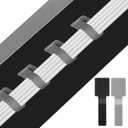 80 PCS Hook and Loop Cable Ties Self Adhesive Under Desk Cable Management Cables Clip Reusable Cord Organizer Adhesive Wire Straps Cord Holder for Electronics Home Office