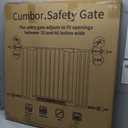 Cumbor 29.7-46" Baby Gate for Stairs, Mom's Choice Awards Winner-Auto Close Dog Gate for The House, Gifts for Mom, Easy Install Pressure Mounted Pet Gates for Doorways, Black