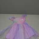 Toddler Girls Birthday Party Dress Sparkly Mesh Embroidery Tutu Dress Cake Crush Formal Dresses Purple 18-24 Months
