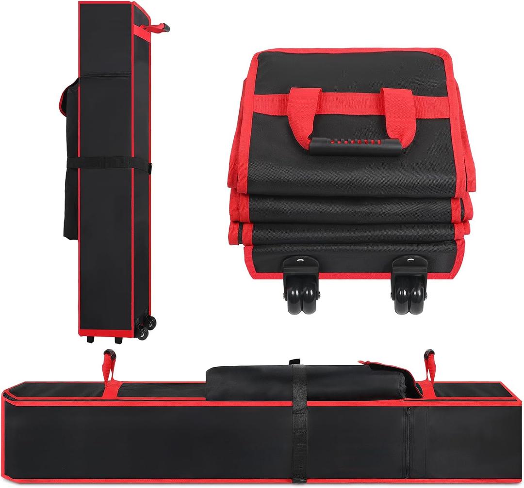 10 x 10 x 62 in Heavy Duty Canopy Tent Bag Replacement  Wheeled 800D Oxford Pop Up Canopy Carrying Case with Handle, Waterproof Outdoor Storage Bag for 10x10 Instant Tent