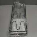 2 Pack Pot Lid Organizer Rack, 6-Tier Pot Lids Holder for Cabinet Door/Wall, No Drilling Adhesive Wall/Door Mounted Rustproof Pot and Pan Cover for Kitchen Storage, Classic Black