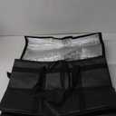 Bodaon 1-Pack Insulated Food Delivery Bag, XX-Large Reusable Grocery Shopping Bag, Frozen Food Cold, Cooler Bags with Zippered Top, Black