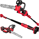 7' Extendable Pole Saw, 18V, Tool Only
2-IN-1 Cordless 10-Inch Pole Saw And Chainsaw Compatible with Milwaukee M18 18V Battery, Total Reach of Max 15ft, Auto Oiling, Electric Pole Saw for Tree Trimming Pruning (Battery NOT Included)