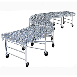 Flexible Skatewheel Gravity Conveyor - 30"W, 17'5" to 60'5"L, 376 lb. Cap., 5.25" Axle Centers, SKU: 37630060-5.25 Flexible Skatewheel Gravity Conveyor - 30"W, 17'5" to 60'5"L, 376 lb. Cap., 5.25" Axle Centers, SKU: 37630060-5.25