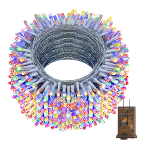 KNONEW 403FT 1000 LED Christmas Lights Outdoor String Lights 8 Modes & Timer Fairy Light Plug in Waterproof LED String Lights for Xmas Yard Tree Wedding Party Holiday Decorations (Multicolor)