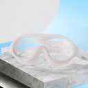 UV Waterproof Anti Fog Swimwear Eyewear Swim Diving Water Glasses Adjustable Swimming Goggles Women Men Sports Eyewear (White)