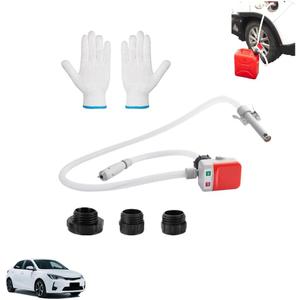 Automatic Fuel Transfer Pump with Auto-Stop, Portable Automatic Fuel Transfer Pump Kit, Sensor Overfill Protection, Fast and Safe Portable Gas Can Pump for Oil, Diesel, Gasoline (1set, white)