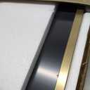 LOAAO 30X36 Gold Bathroom Mirror, Rounded Rectangle Gold Frame Mirror, Brushed Gold Bathroom Vanity Mirror Wall-Mounted, Anti-Rust, Tempered Glass, Hangs Horizontally or Vertically