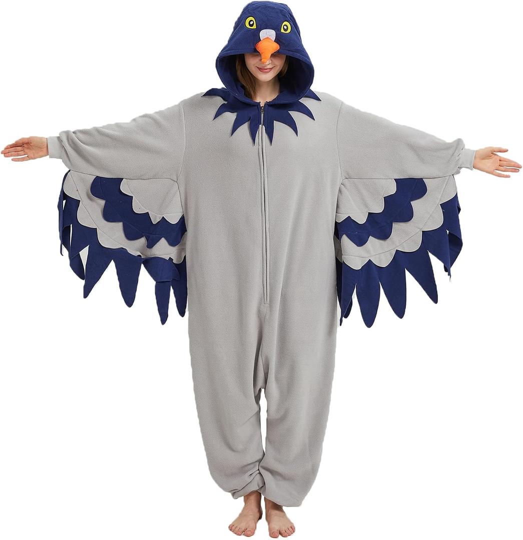 YUTCOTC Adult Pigeon Costume, Animal Birds Onesie, Pajamas for Christmas & Halloween, Mediu