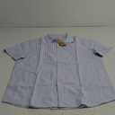 Sailwind Men's Casual Button Down Shirts Short Sleeve Striped Cotton Beach Summer Vacation Shirt (Large, Blue)