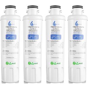 MIWF6200 Water Filter Replacement Compatible with Midea MF-2008-R2, Sharp SJWF200, Zline MIWFT2100, Insignia NS-WF26SS0-1 Twist-in Refrigerator Water Filter (4 Pack)