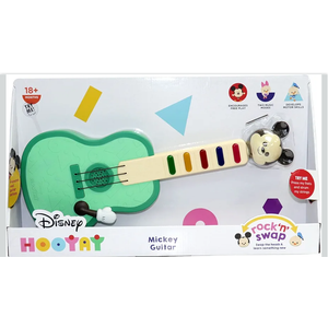 Disney Hooyay Mickey Mouse Musical Guitar Rock n Swap Early Learning Toys for Ages 18 Months and Up, Multicolor (20235)