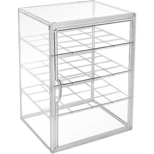 2 Pack Extra Large 4 Tiers 15.7"X11.8"X9.8" Clear Acrylic Organizer Box Display Case, Plastic Holder with Magnetic Door and 3 Division Boards for Books, Handbags, Purses, Boots
Amazon's Choice
