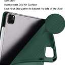 Case for iPad Pro 11 Inch 4th/3rd/2nd Generation 2022/2021/2020 with Pencil Holder [Support iPad 2nd Pencil Charging] Slim Trifold Stand Smart Protective Cover, Auto Wake/Sleep(Dark Green)